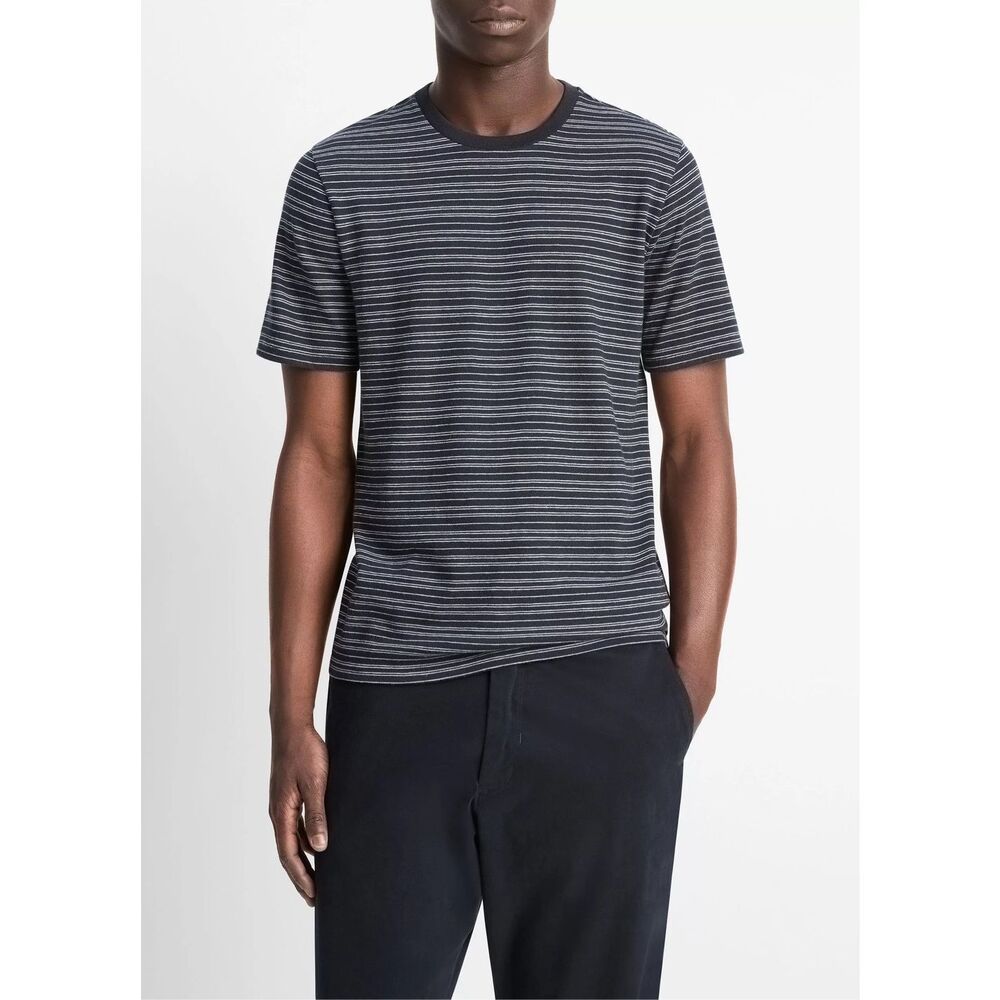 ✨Samsoe Samsoe Men’s Striped Short Sleeve Cotton Navy Sz XL T-Shirt✨